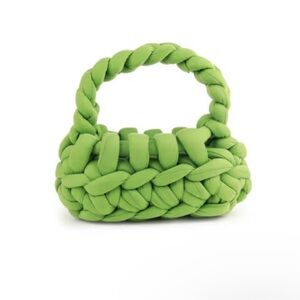 SHEIN Vibrant Green Woven Mini Bag